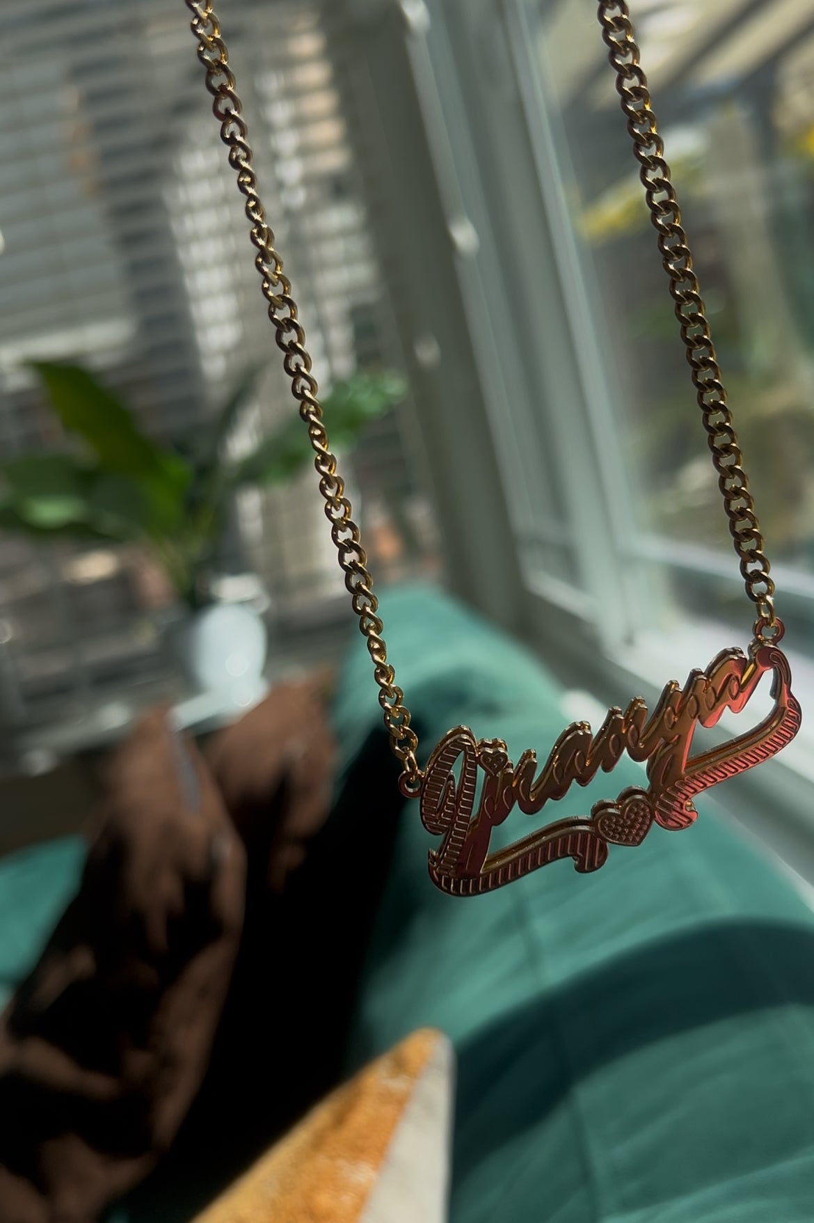 Custom Double Plated Name Necklace